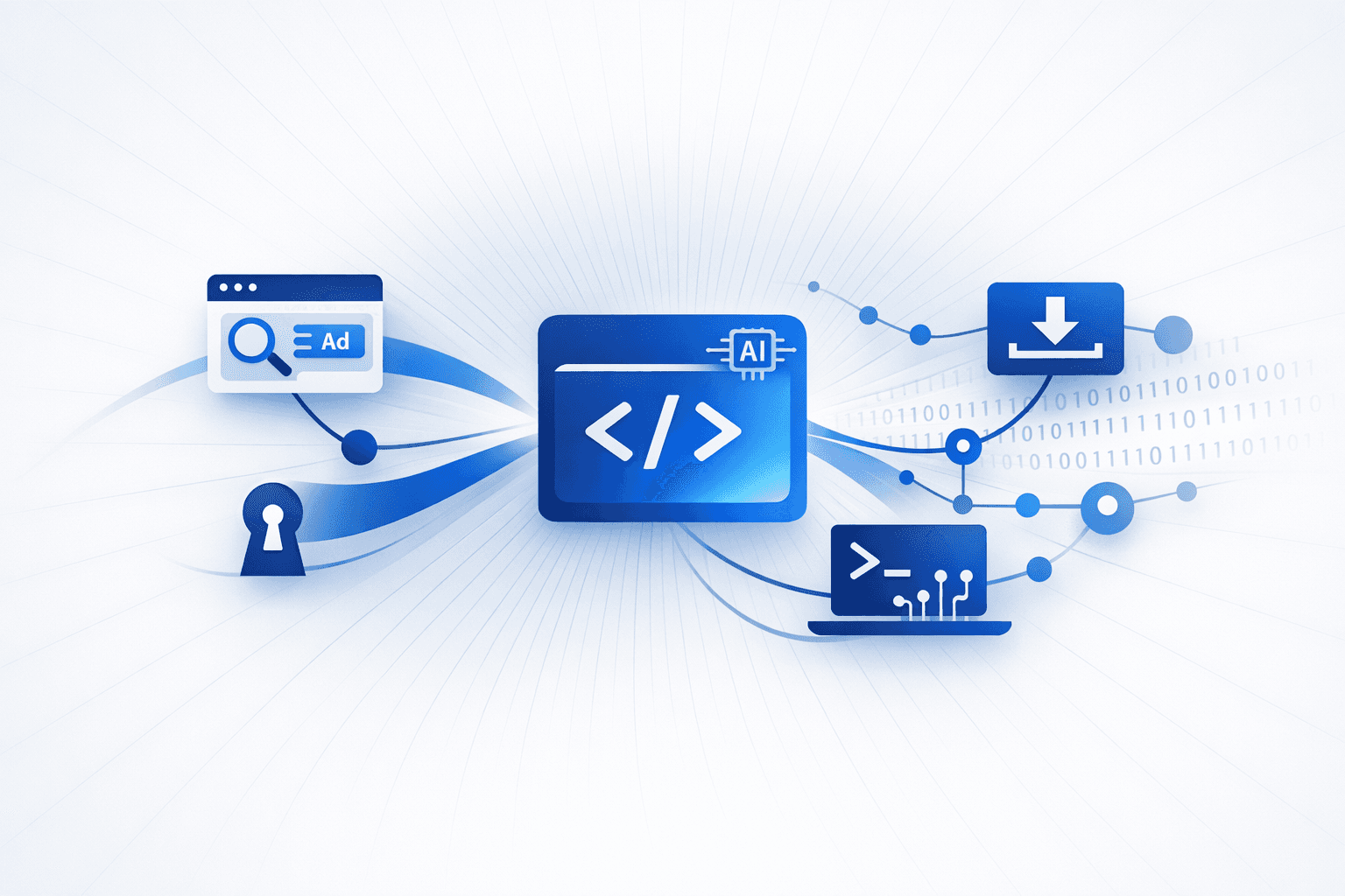 Malvertising and Supply-Chain Lures Impersonate AI Developer Tools to Deliver Infostealers and RATs