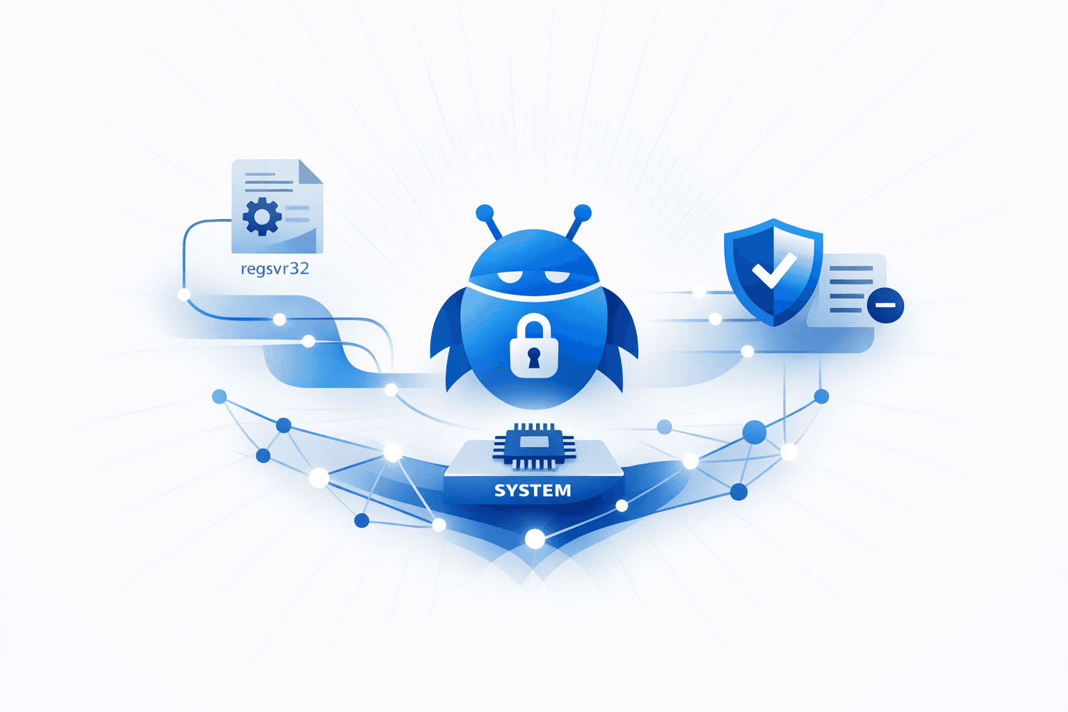 Qbot Banking Trojan Uses regsvr32, SYSTEM Tasks, and Defender Exclusions