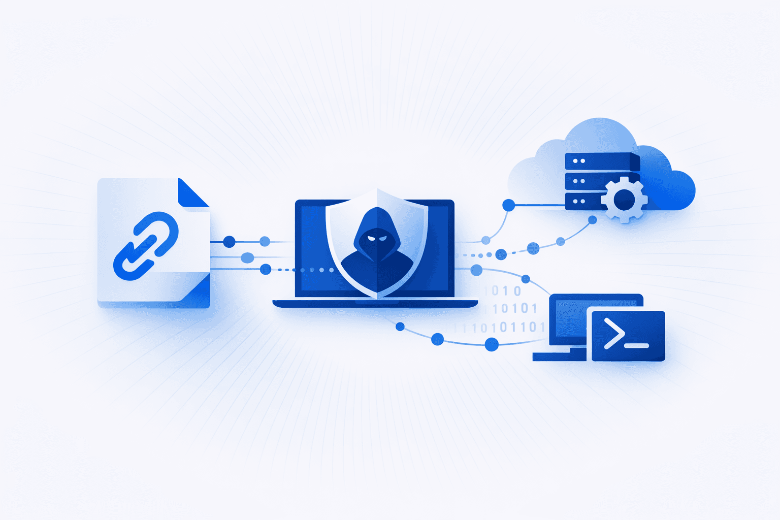 Threat actors abuse shortcut files and legitimate RMM tools to gain persistent access to Windows systems